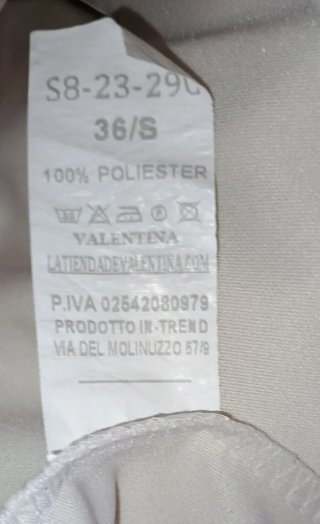 Vestido Valentina Beige Talla S