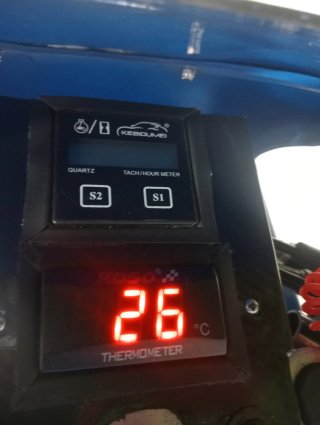 Mini moto gasolina deportiva azul