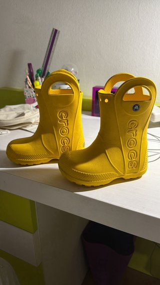 Botas de agua Crocs amarillas