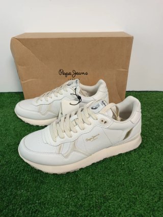 Zapatillas Pepe Jeans Beige y Blancas Talla 42