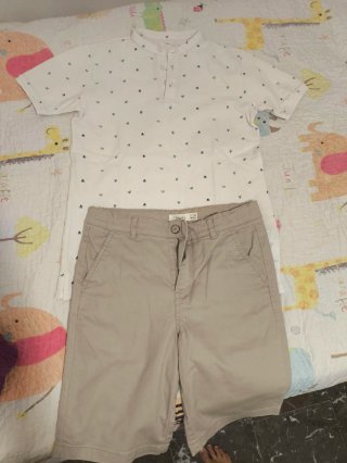 Conjunto de Polo y Pantalón niño talla 11 - 12