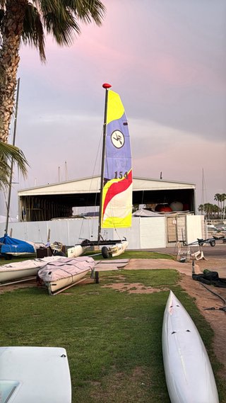 Hobie Cat Max 16+ carro de varada listo navegar