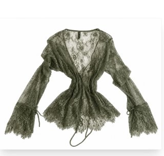 Chaqueta de encaje bordada