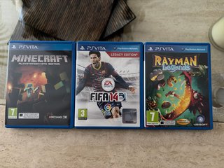 Juegos PS Vita: Minecraft, FIFA 14, Rayman Legends