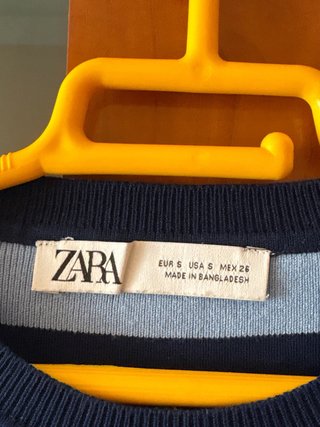 Jersey Zara rayas azul talla S