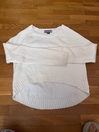 Jersey de punto blanco
