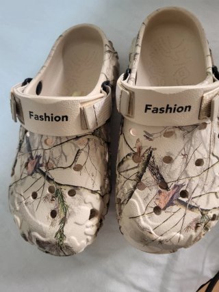 Zuecos Fashion Estampado Camuflaje