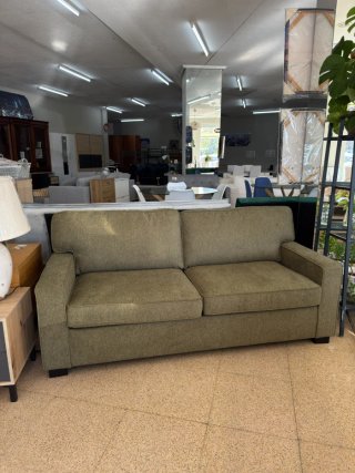 Sofá Cama de Tela Verde