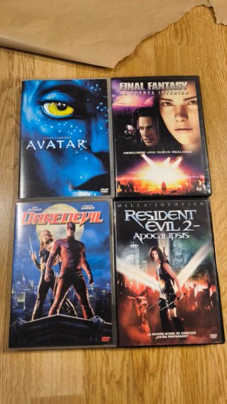 Lote DVD:Resident Evil, Final Fantasy, Avatar, etc