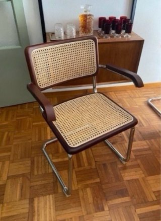Juego de 2 sillas estilo Cesca