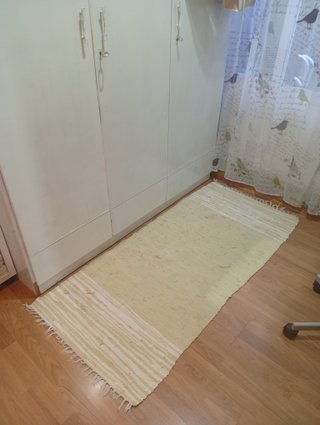 Alfombra Jarapa Verde Lima Larga