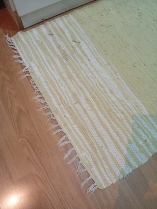 Alfombra Jarapa Verde Lima Larga