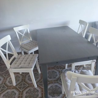 Mesa de madera maciza 200x88cm