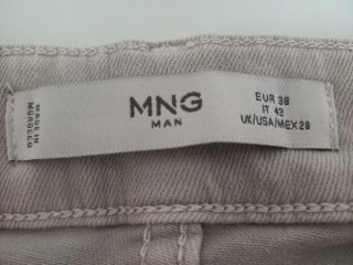 Pantalón Hombre Mango Man Skinny Fit Gris T. 38