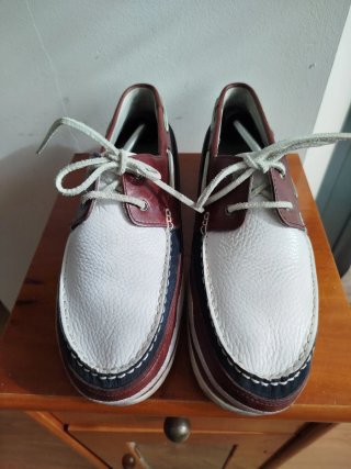 Mocasín Hombre marrón y Blanco