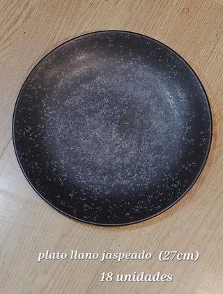 Set de 18 Platos Llanos Jaspeados 27cm