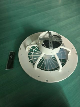 4 unidades Luz LED con Ventilador Techo 36W mando