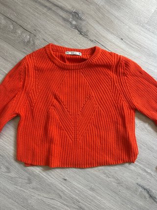 Jersey Naranja Zara 100% Algodón