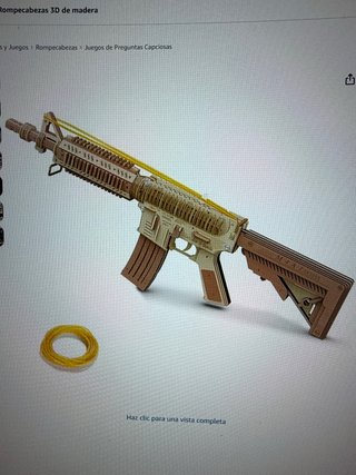 Puzzle 3D Madera M4A1 Rubberband Gun