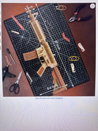 Puzzle 3D Madera M4A1 Rubberband Gun
