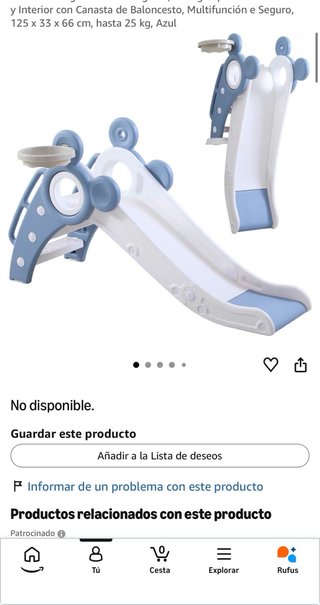 Tobogán Plegable con Canasta