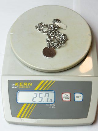 Pulseira de Prata com Medalha