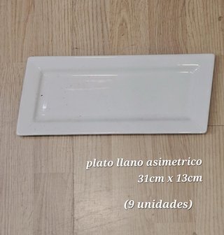 Set de 9 Platos Llanos Asimétricos