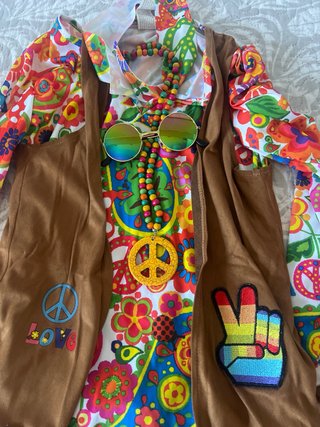 Disfraz Hippie para Niño Talla 10-12 Años