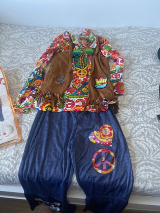 Disfraz Hippie para Niño Talla 10-12 Años