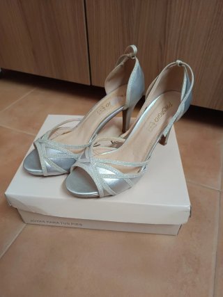 Zapatos de fiesta Prestigio plateados