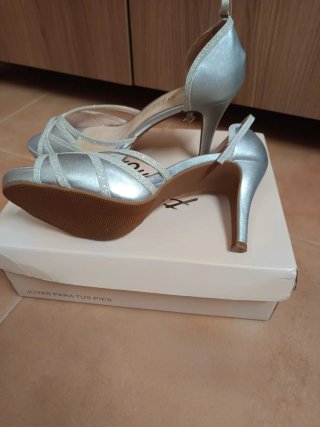 Zapatos de fiesta Prestigio plateados