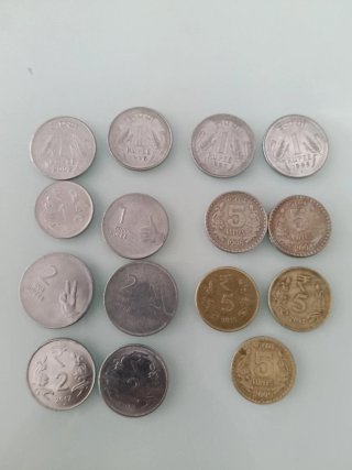 Lote de 15 Monedas de Rupias de la India