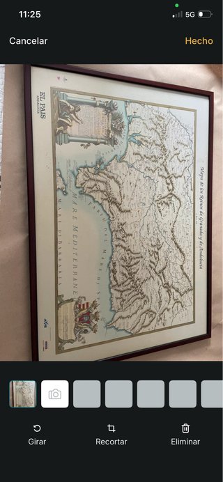 Mapa Antiguo El País: Granada y Andalucía