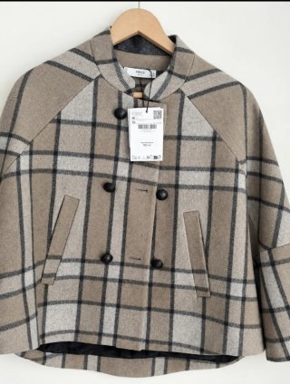 Chaquetón MNG cuadros XS