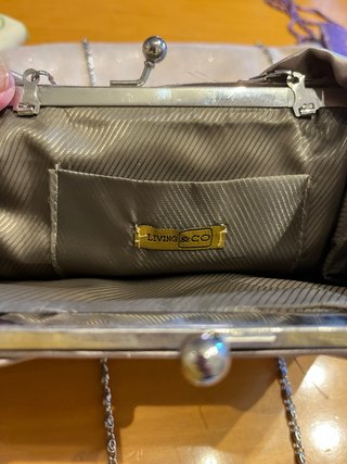 Bolsos de fiesta morado y plateado