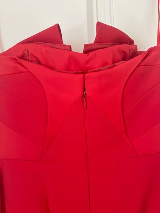 Vestido largo rojo Coast palabra de honor vintage