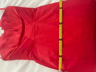 Vestido largo rojo Coast palabra de honor vintage