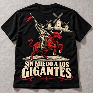Camiseta BRAVURA Sin Miedo a los Gigantes negra