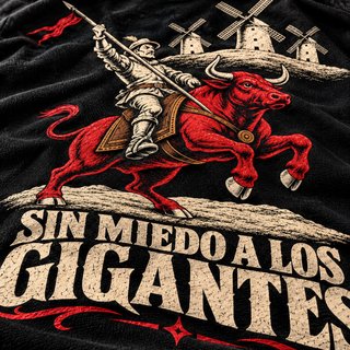 Camiseta BRAVURA Sin Miedo a los Gigantes negra