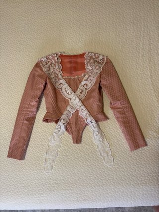Corpiño de fallera rosa talla S