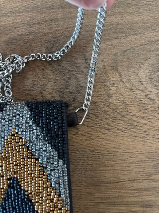 Set de Bolso y Cinturón con Abalorios