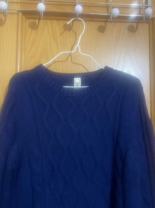 Jersey Pull&Bear azul trenzado mujer