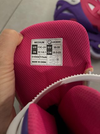 Patines en línea para niñas morado y rosa