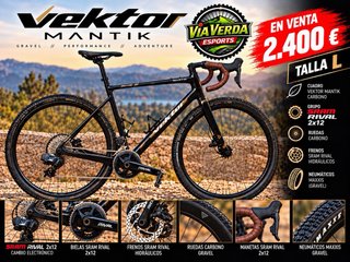 Bicicleta Gravel Vektor Mantik Carbono Talla L