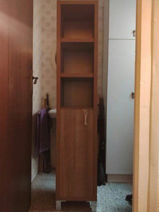 Mueble alto madera maciza baño