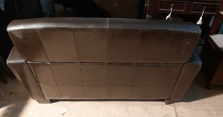 SOFA DE POLIPIEL MARRON 2 PLAZAS