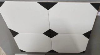 Azulejos Blancos y Negros Diseño Leeds