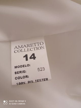 Traje de Comunión Blanco y Dorado