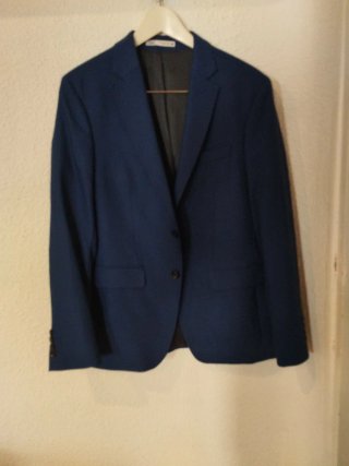 Americana Zara Hombre Talla M (48) Azul