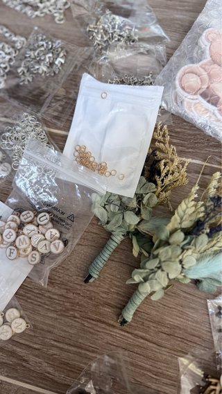 Lote Abalorios Manualidades pulseras elásticas